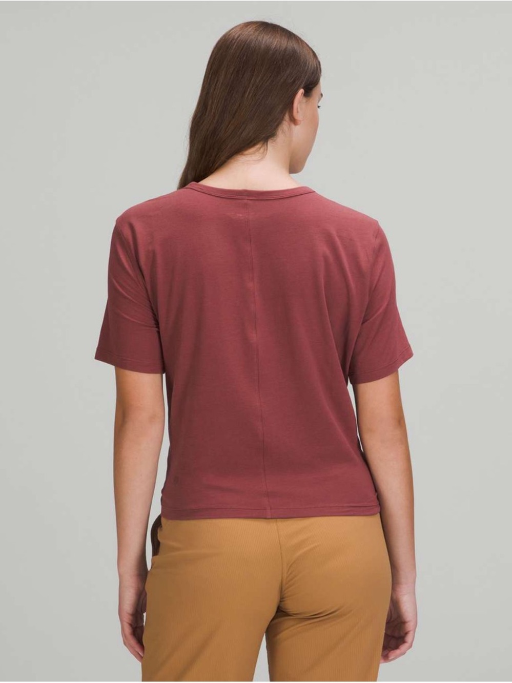 Lululemon Crescent T-Shirt in Smoky Red - Picture 3 of 11